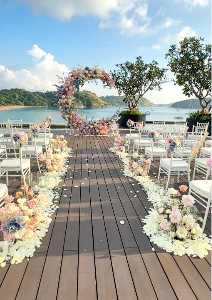 Destination Wedding décor au bord de la plage