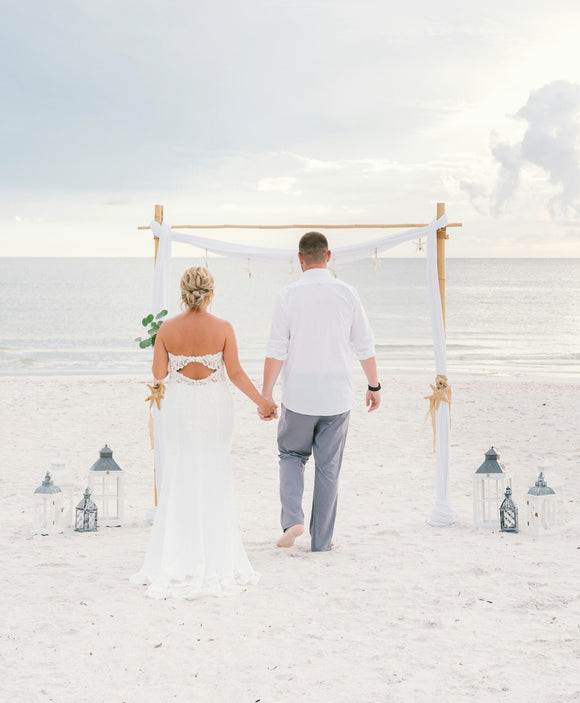 Destination Wedding décor au bord de la plage